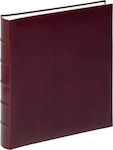 Walther Album Classic 80 Pages Suitable for Photos 10x15cm Wine Red 30x37cm