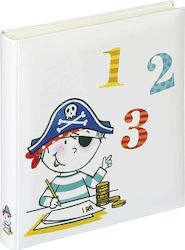 Walther Children's Album Pirate 50 Pages Suitable for Photos 10x15cm White with Rice Paper 28x30.5cm