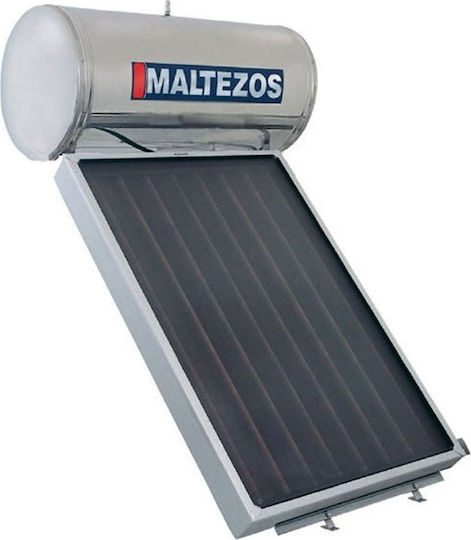 Maltezos MALT NCS Ηλιακός Θερμοσίφωνας 125lt/1.5m² Inox Τριπλής Ενέργειας με Επιλεκτικό Συλλέκτη