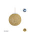 GloboStar Ra Pendant Light Brown Boho with Socket E27 20cm