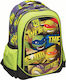 Gim Turtles Good Guys Schulranzen Rucksack Grundschule Grün mit Flaschenhalter 53Liter