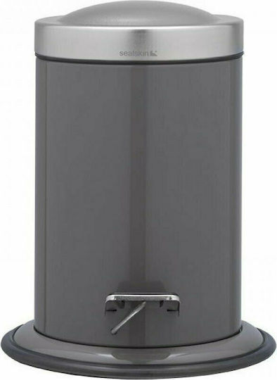 Sealskin Acero 361732414 Inox Bathroom Basket 3lt Gray