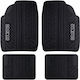 Sparco Set of Front and Rear Mats Universal 4pcs from Rubber Black