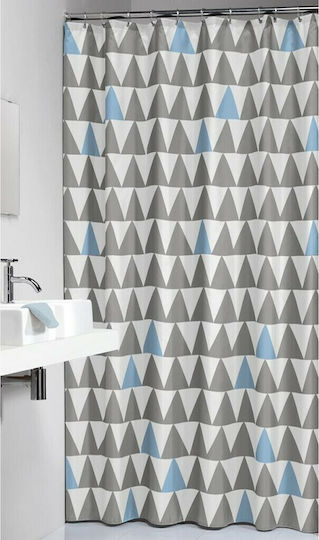Sealskin Nordic Κουρτίνα Μπάνιου Υφασμάτινη 180x200 cm Light Blue