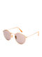 Ray Ban Round Metal Unisex Γυαλιά Ηλίου με Χρυσό Μεταλλικό Σκελετό και Μωβ Φακό