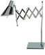 Zaros Metal Table Lamp with Silver Shade and Base