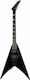 Jackson Pro Series King V KV Gloss Elektrische Gitarre Fliegendes V mit HH Tonabnehmerkonfiguration Schwarz