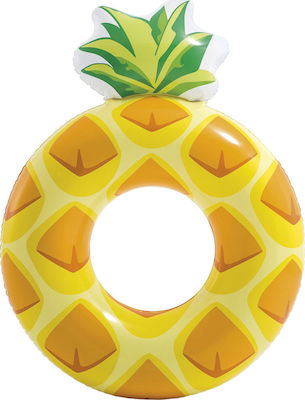 Intex Kids Inflatable Floating Ring Pineapple Yellow 117cm