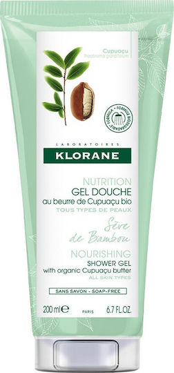 Klorane Gel Douche Seve De Bambou Αφρόλουτρο σε Gel για Θρέψη 200ml