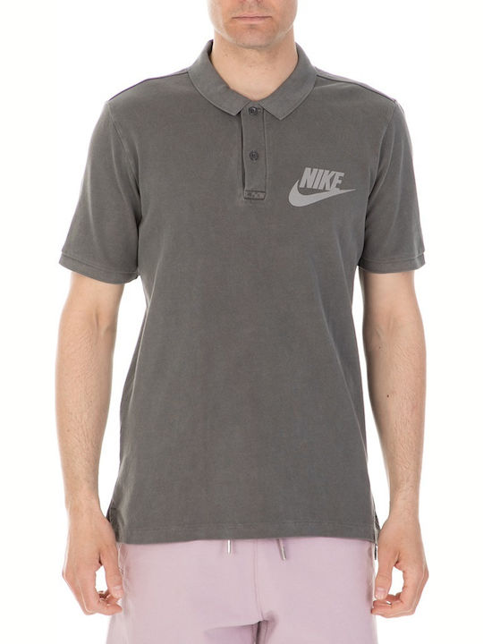Nike Sportswear Bluza pentru bărbați cu mâneci scurte Polo Gri