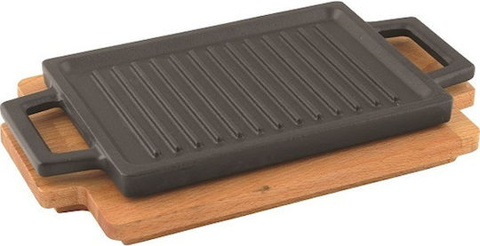 Lava LV Eco HP 2215 T13 K4 Double Sided Baking Plate with Cast Iron Flat and Grill Surface 22cm x 15cm