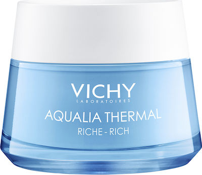 Vichy Aqualia Thermal Rich 48ωρη Ενυδατική Κρέμα Προσώπου για Ξηρές Επιδερμίδες με Υαλουρονικό Οξύ 50ml