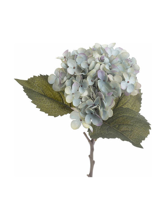 Inart Ramură Decorativă Artificială Hortensia Albastru 54cm 1buc