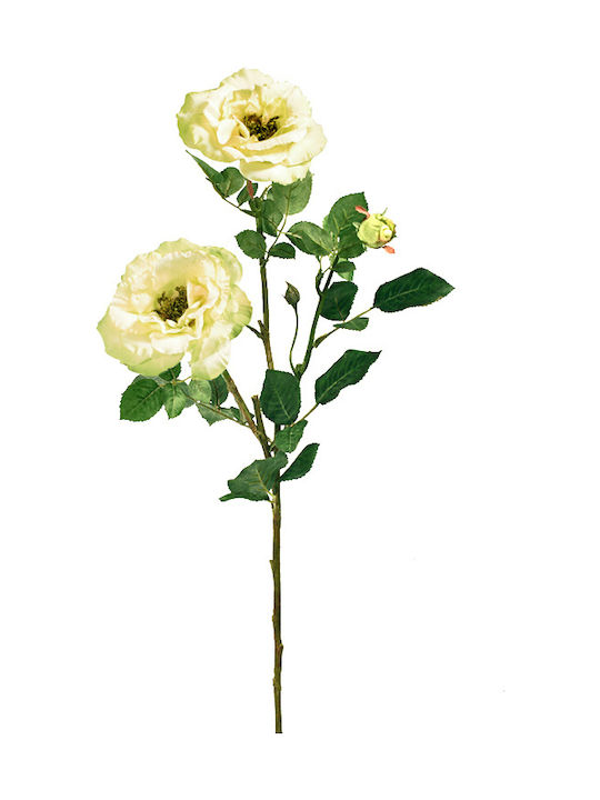 Zaros Artificial Decorative Branch Rose 70cm 1pcs