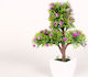 Keskor Artificial Plant in Small Pot Bonsai Fuchsia 30cm 1pcs