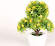 Keskor Artificial Plant in Small Pot Bonsai Yellow 26cm 1pcs