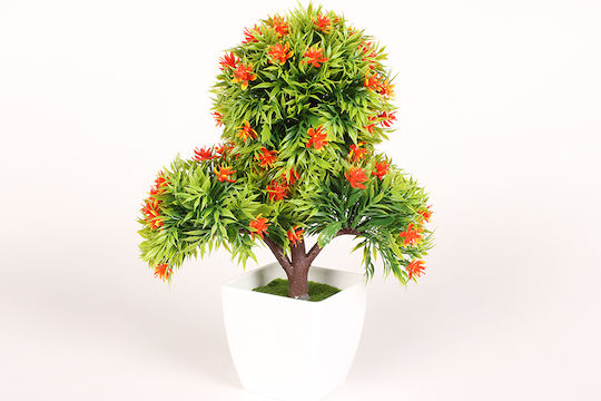 Artificial Plant in Small Pot Bonsai Orange 26cm Keskor