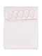 Keskor 180.03 Κουρτίνα Μπάνιου Υφασμάτινη 180x180 cm Λευκή