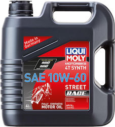 Liqui Moly Motorbike 4T Synth Συνθετικό Λάδι Μοτοσυκλέτας για Τετράχρονους Κινητήρες 10W-60 4lt