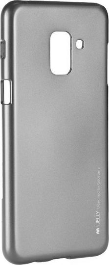 Mercury iJelly Задна корица Силикон Сив (Galaxy A8+ 2018)