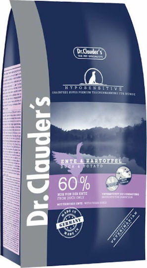 Dr.Clauder's Hyposensitive Grain Free 11.5kg Ξηρά Τροφή χωρίς Σιτηρά για Ενήλικους Σκύλους με Πάπια και Πατάτες