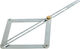 Silverline Unghiometru Aluminiu de lungime 38cm cu Raportor