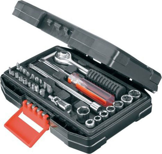 Black & Decker Set Ratchet 1\4" 31pcs