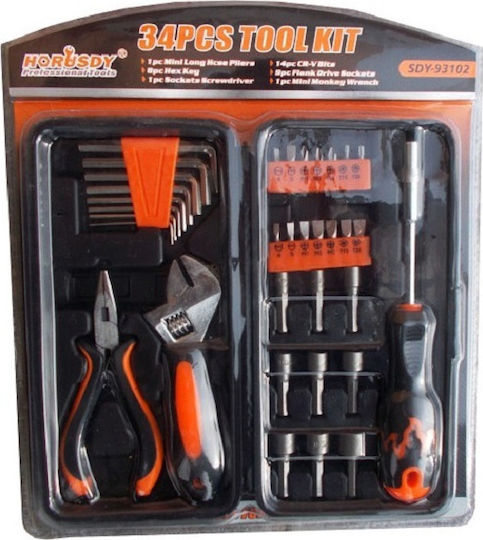 SDY-93102 Hand Tool Set 34pcs