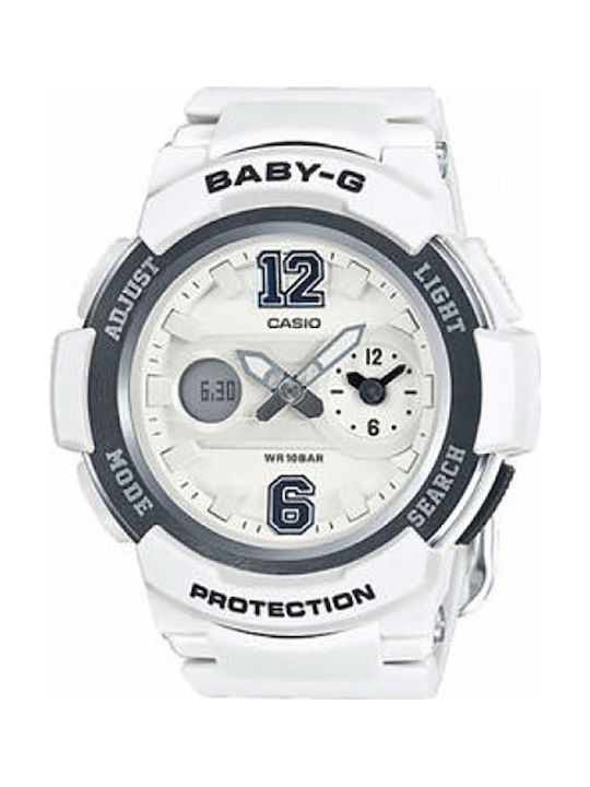 Casio Baby-G BGA-152-7B1 Uhr mit Weiß Kautschukarmband