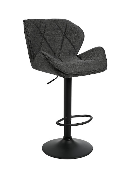 Табуретка Бар Comfort с облегалка и регулируема височина Сив 53x52x111бр