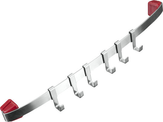 Metaltex Κρεμάστρα Κουζίνας Design Μεταλλική 45x10x5εκ. Ασημί