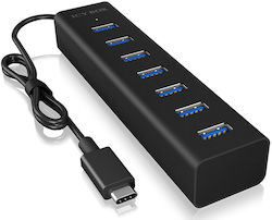 Icy Box USB-Hub 7 Anschlüsse (USB-C) IB-HUB1700-C3 Icy Box USB-Hub 7 Anschlüsse (USB-C) IB-HUB1700-C3