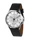 Jacques Lemans Sydney Watch Chronograph Battery with Black Leather Strap