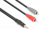 Vonyx Καλώδιο Ήχου 3.5mm male - RCA male Μαύρο 6m 177.777