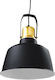 GloboStar Devota Pendant Light Suspension Bell for Socket E27 Black