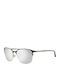 Gant Women's Sunglasses with Brown Metal Frame and Silver Mirror Lens GA8051 49G