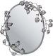 Artekko Wall Mirror Oval with Silver Metallic Frame 65x65cm 1pcs