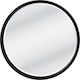 Liberta Wall Mirror with Black Wooden Frame Diameter 62cm 4pcs