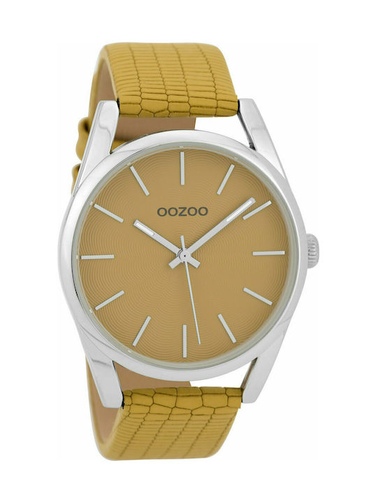 Oozoo Timepieces Uhr mit Gelb Lederarmband