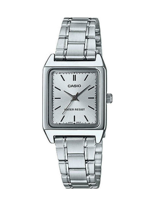 Casio Women's Watch with Silver Metal Bracelet