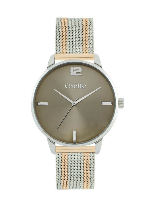 Oxette Women's Watch with Silver Metal Bracelet