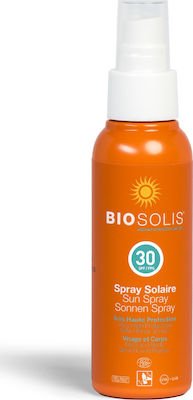 Biosolis Sun Αντηλιακή Λοσιόν για το Σώμα SPF30 σε Spray 100ml