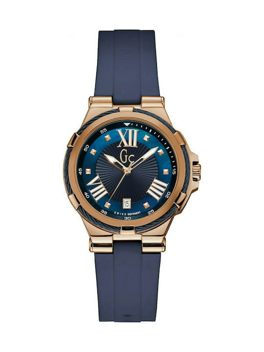 Guess Watch with Blue Rubber Strap