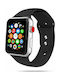 Tech-Protect Iconband Λουράκι Σιλικόνης Μαύρο (Apple Watch 38/40/41mm)