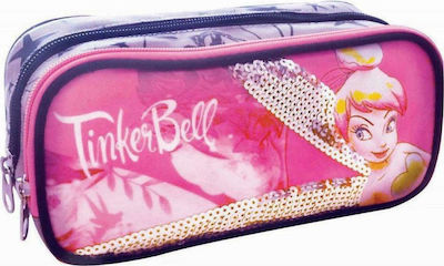 Gim Tinkerbell Pencil Case with 2 Compartments Pink