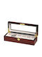 Rothenschild Wooden Case with transparent lid for 6 watches in Brown color RS-1087-6C