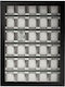 Rothenschild Wooden Case with transparent lid for 30 watches in Black color RS-1100-30BL
