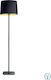 Ideal Lux Nordik PT1 Floor Lamp H162xW40cm. with Socket for Bulb E27 Black