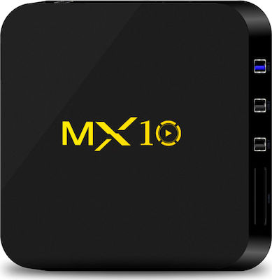 TV Box MX10 (RK3328/4GB/32GB/Android) 4K UHD cu WiFi USB 2.0 / USB 3.0 4GB RAM și 32GB Spațiu de stocare cu Sistem de operare Android 9.0