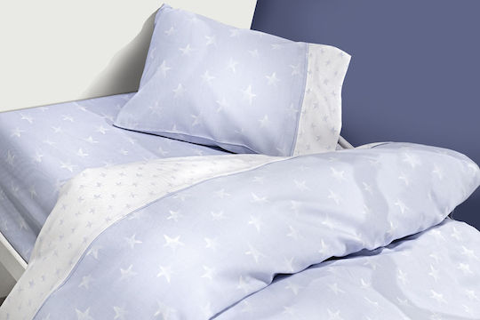Guy Laroche Heaven Детски Плик за Завивка Единичен Памучен Светлосин 163x225бр